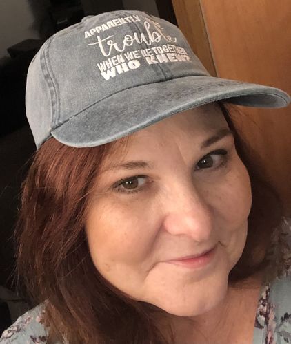 Customer photo review of Apparently We're Trouble Hat