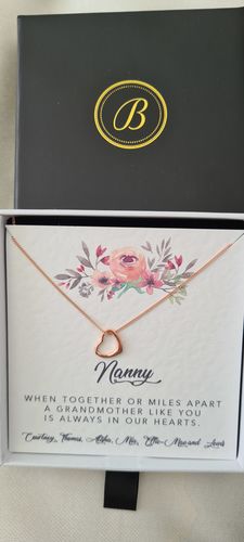 Customer photo review of Grandmother Personalised Message Card
