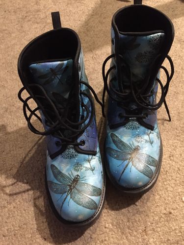 Customer photo review of Galaxy Dragonfly Handcrafted Boots
