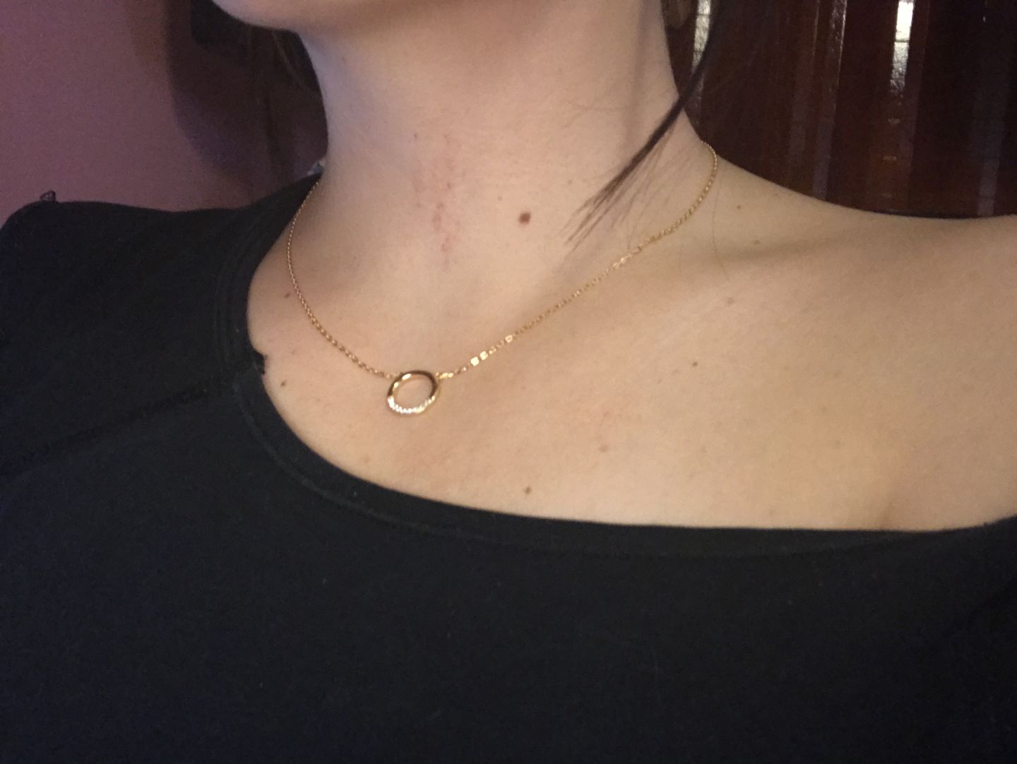 Customer photo review of COLLAR LEA BAÑADO EN ORO