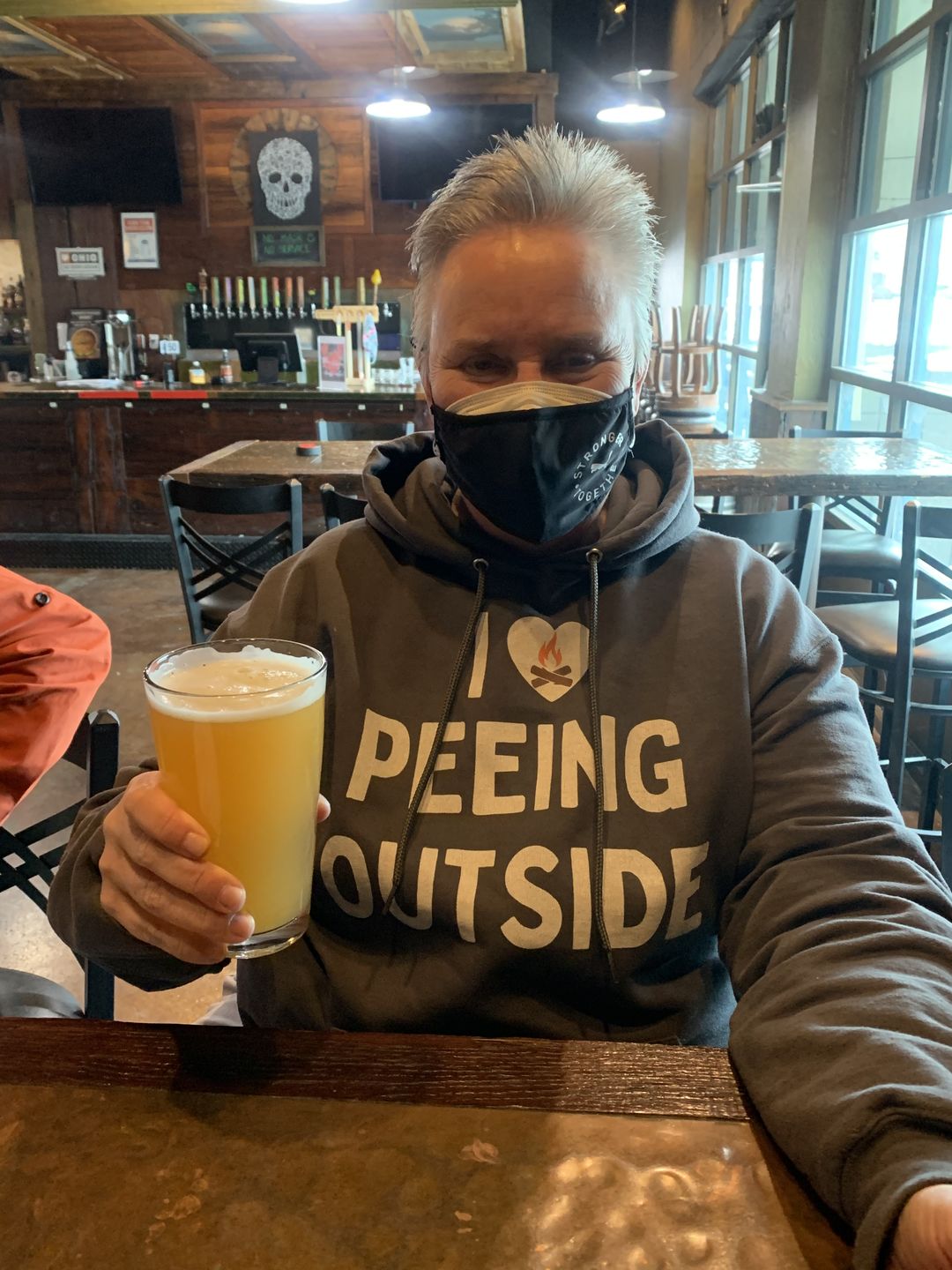 Customer photo review of Funny "I Love Peeing Outside" Camping Shirts and Hoodies