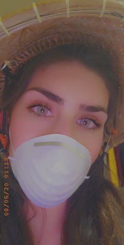 Customer photo review of Dream Moonlight Contact Lenses