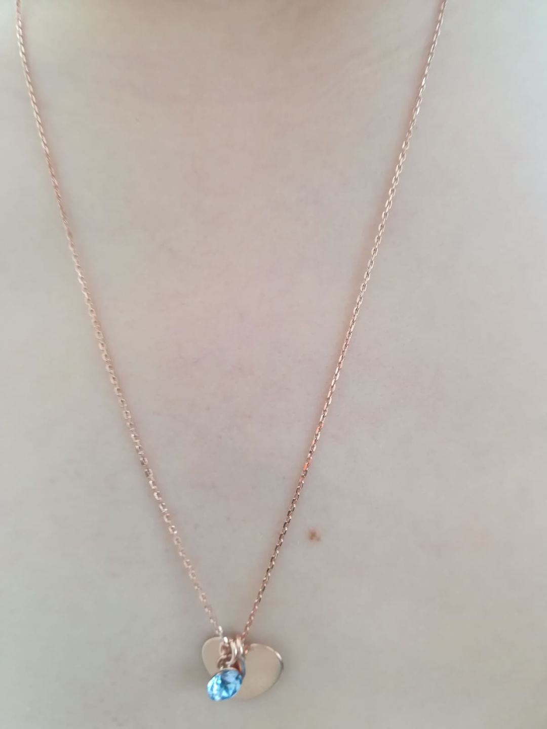 Customer photo review of Personalisierte Herzkette mit Gravur aus 925 Sterling Silber