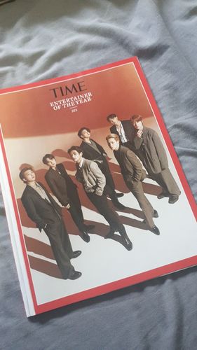 Customer photo review of Official TIME Magazine Entertainer of the Year - Inside Cover:  BTS