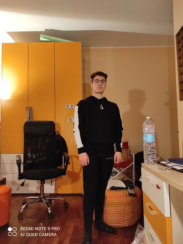 Customer photo review of STRIPE SET JOGGER (OBSIDIAN BLACK)