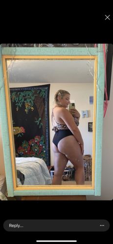 Customer photo review of 'Thrive' High Waisted Cheeky Bikini Bottoms