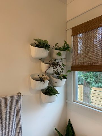 Customer photo review of Eco White Wall Planter