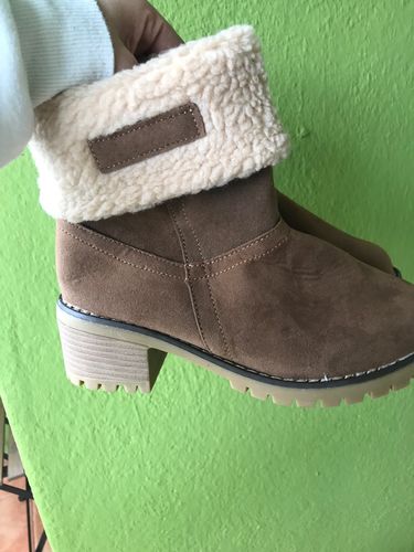 Customer photo review of Women's Suede Leather Ankle Boots (FINAL SALE)
