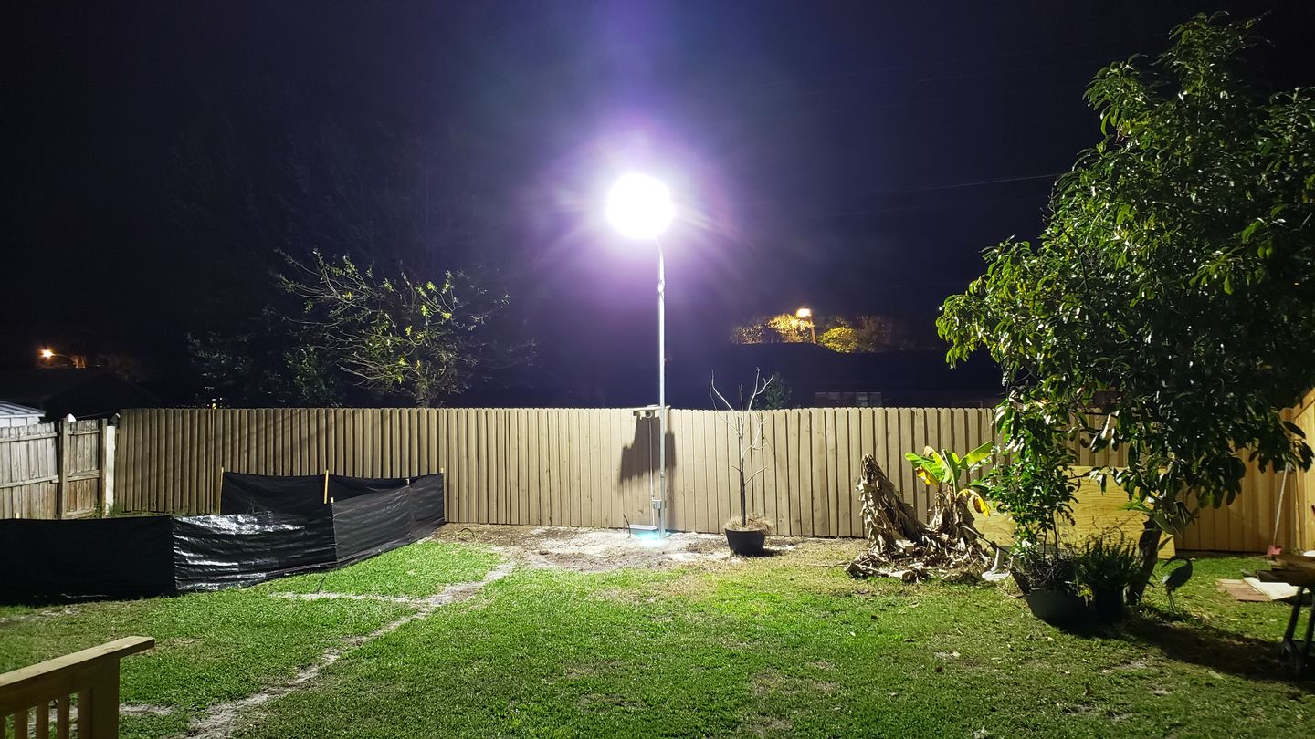 Customer photo review of LED Pole Light Heads 300 Watt Black 5700K AM