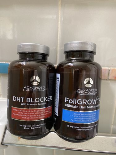 Customer photo review of THANK YOU - DHT Blocker Vitamin with Immune Support, Saw Palmetto, and Green Tea