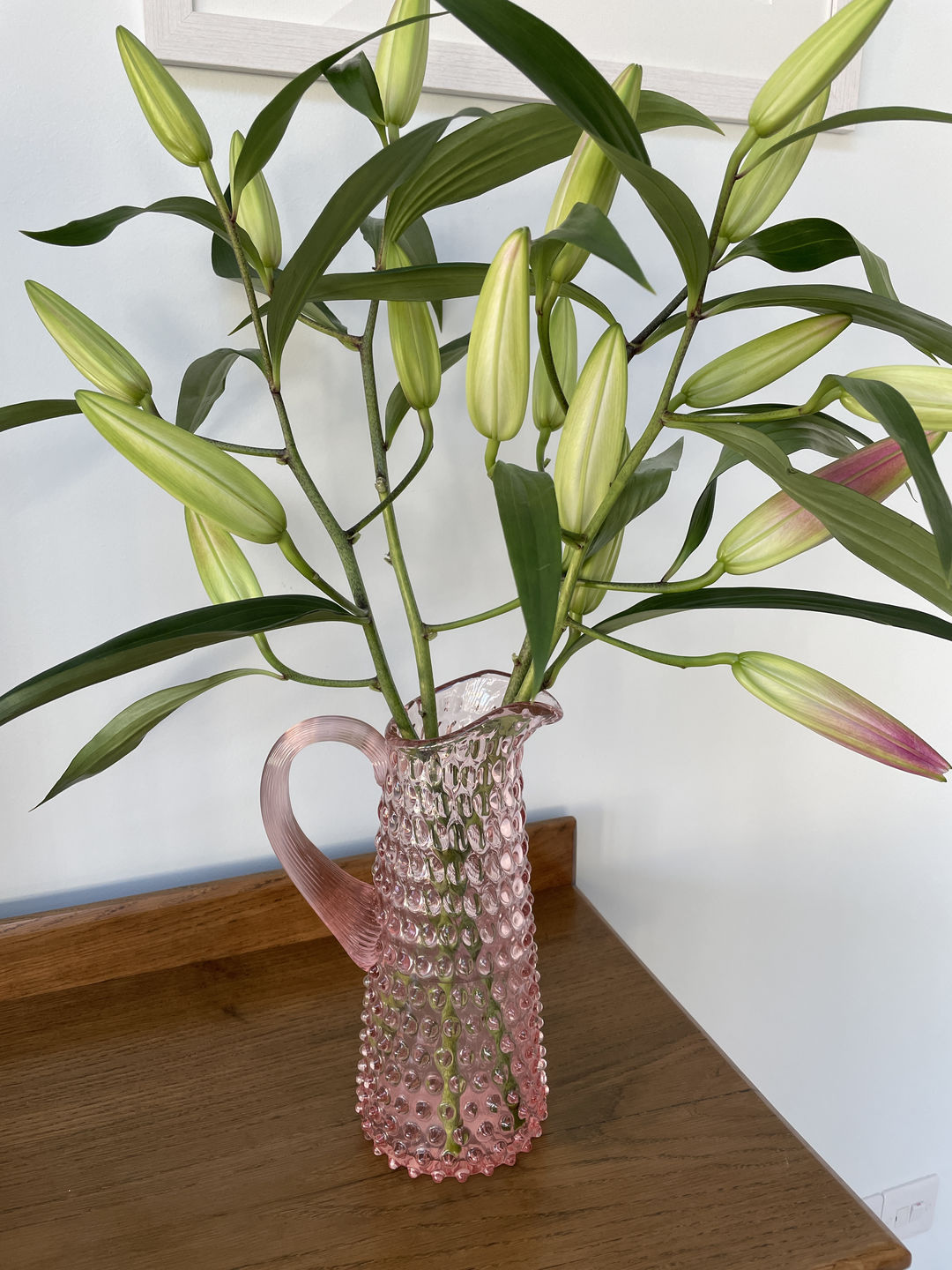 Customer photo review of Rosaline Hobnail Jug Tall