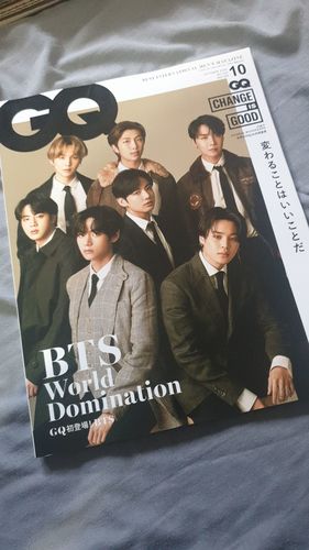 Customer photo review of GQ JAPAN Magazine - BTS (Oct 2020 Version) LIMITED EDITION