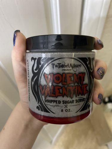 Customer photo review of Violent Valentine Sugar Scrub