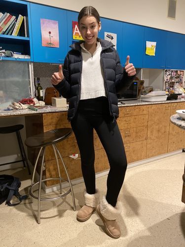 Customer photo review of Athleivate WinterWarm Fleece Leggings