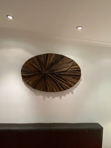 Customer photo review of Holz Wand Lampe LUNAR