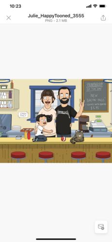Customer photo review of Personalized Bob’s Burgers Custom Portrait