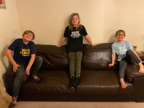 Customer photo review of Home School Class Of 2021 Tee (MRK X)