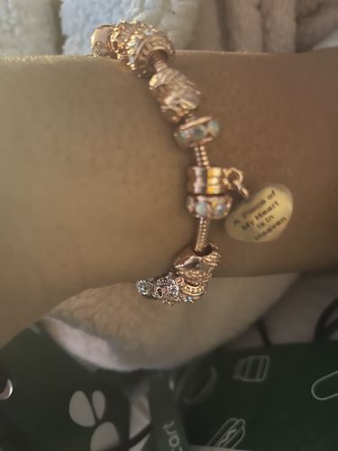 Customer photo review of Piece Of My Heart Bracelet - Rose Gold