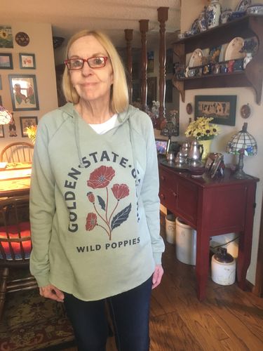 Customer photo review of Wild Poppies Sage Tunic
