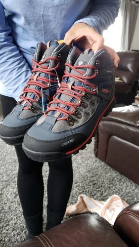 Customer photo review of Outdoor Waterproof Hiking Boots