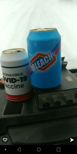 Customer photo review of "BLEACH" Beersy Silicone Sleeve Hide-a-Beer Can Cooler