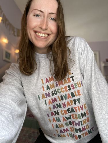 Customer photo review of I Am... (Brave, Smart, Successful, Etc.) -- Sweatshirt