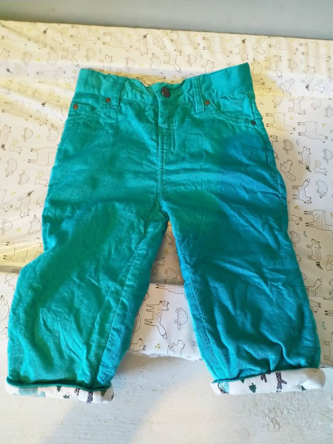 Customer photo review of Turquoise Woodland Adventure Jeans