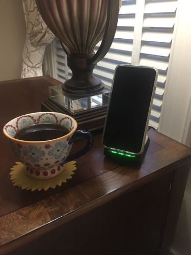 Customer photo review of Premium 3 in 1 Fast Wireless Charging Stand for iPhone, Apple Watch & AirPods