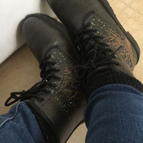 Customer photo review of Boho Tree Of Life Boots