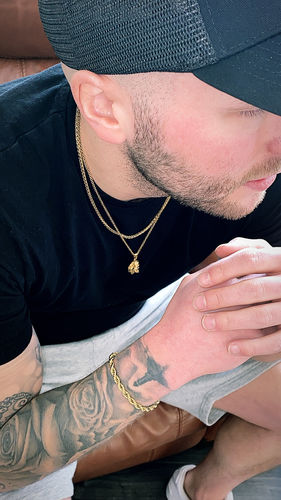 Customer photo review of Rope Bracelet (Gold) 5mm
