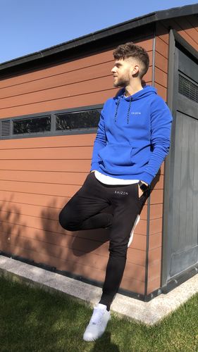 Customer photo review of STRIPE SET JOGGER (OBSIDIAN BLACK)