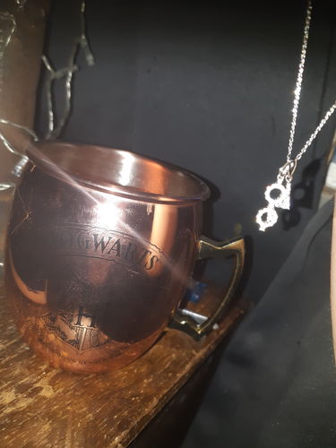 Customer photo review of Harry Potter Copper Mug - 925 Sterling Silver Horcrux Necklace Collection