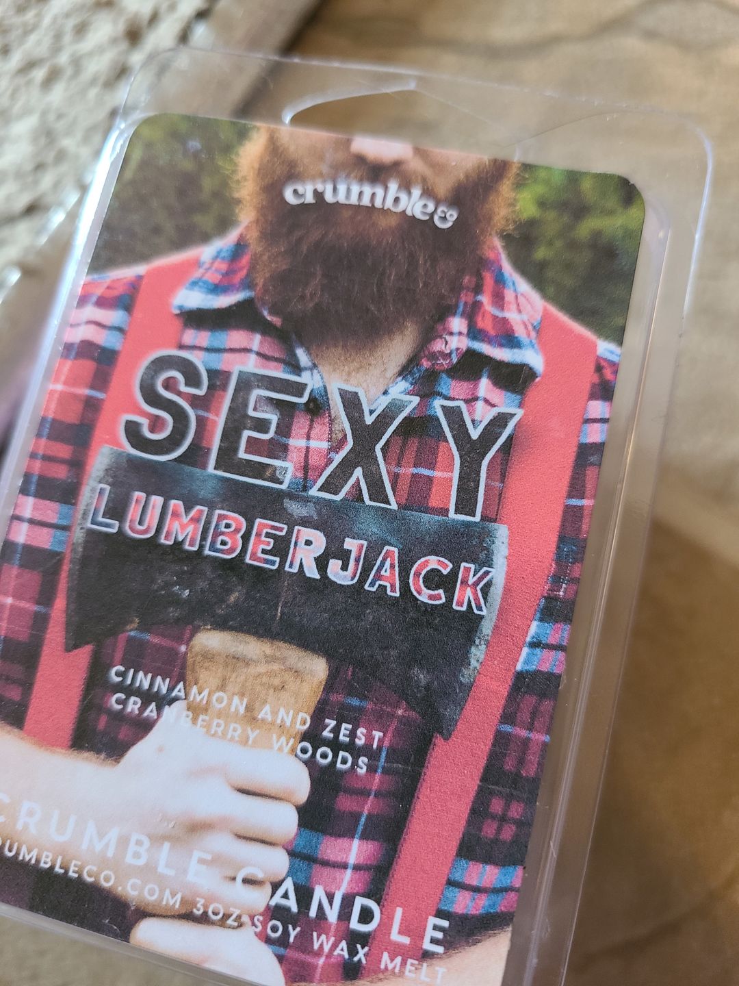 Customer photo review of Sexy Lumberjack Wax Melts