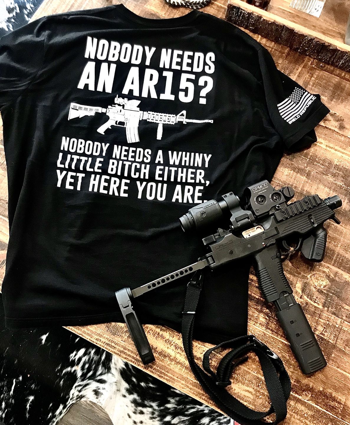 Customer photo review of Nobody Needs An AR15?
