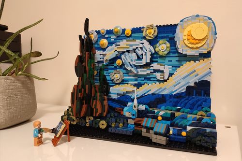 Customer photo review of Starry Night 3D puzzle