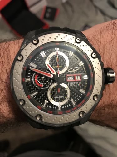 Customer photo review of G5 - Black Automatic Carbon Fiber Swiss Sport Chrono Watch