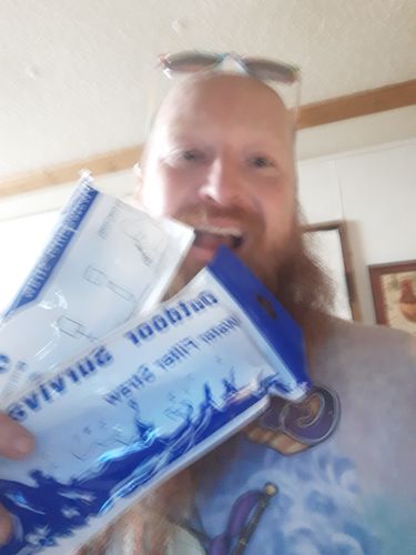 Customer photo review of Portable Water Filter Straw