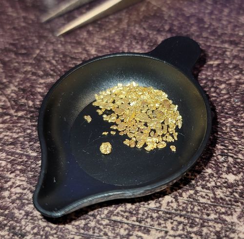 Customer photo review of *New* 2020 NUGGET RESERVE 'CLUNKER' Gold Paydirt Panning Unsearched