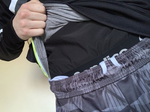 Customer photo review of Men's Heat Trapping Waist Toner