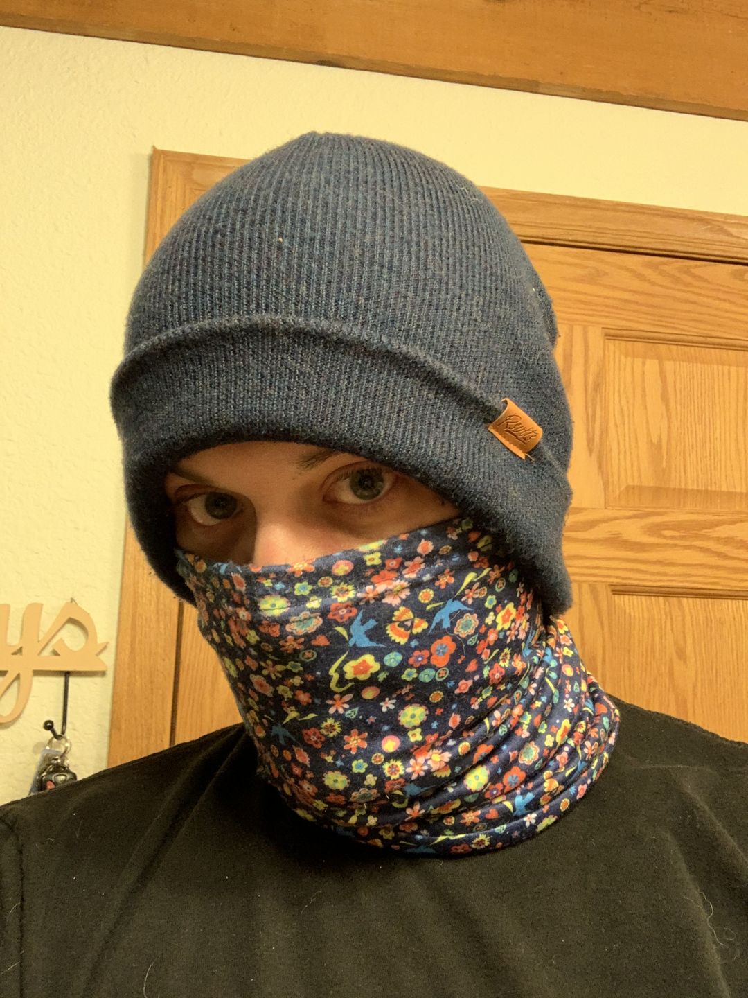 Customer photo review of Classic Blend RSVLTS Navy Beanie