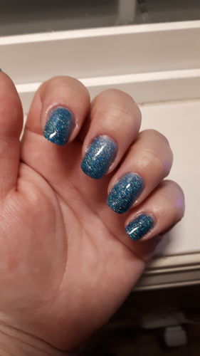 Customer photo review of Starry Night Whispers 6 Color Poly Nail Extension Gel Kit