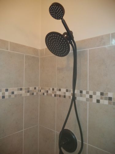 Customer photo review of 1-Spray Dual Shower Head Set