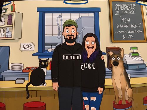 Customer photo review of Personalized Bob’s Burgers Custom Portrait