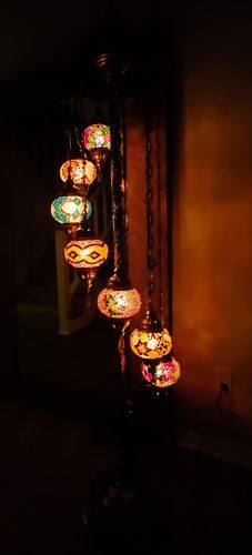 Customer photo review of Handmade Mosaic Globe Lamp (FAST & FREE EXPEDITED SHIPPING)