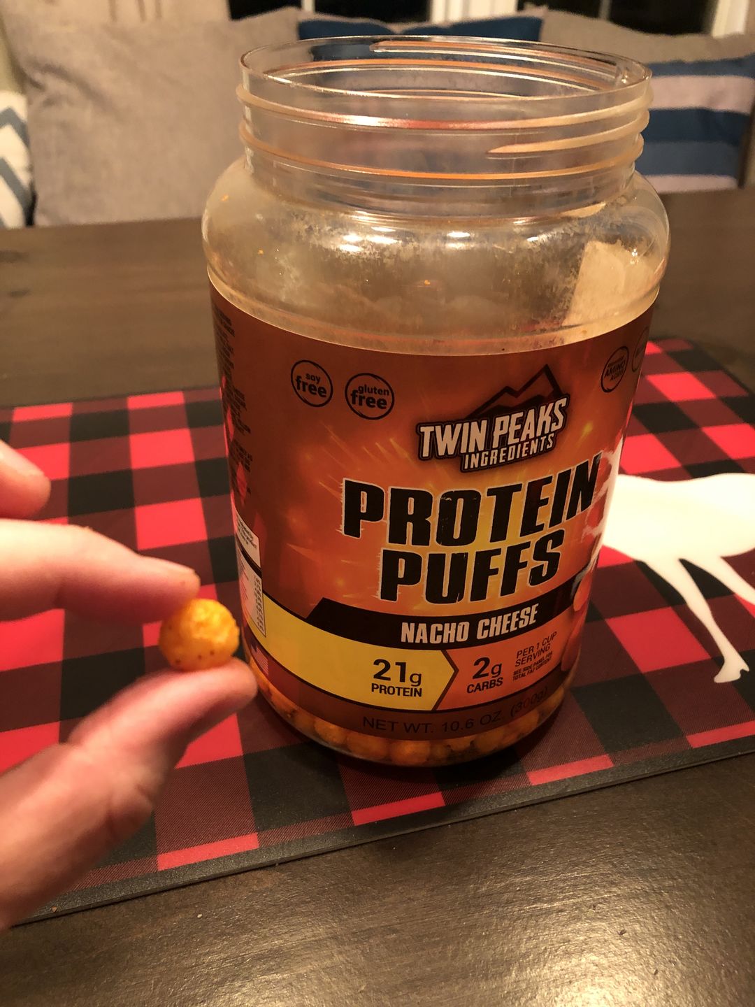 Customer photo review of Twin Peaks - Protein Puffs