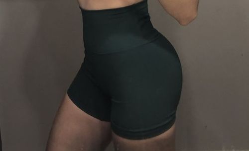 Customer photo review of Serenity Scrunch Shorts