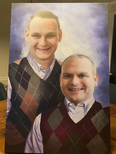 Customer photo review of The Step Brothers - Custom Canvas