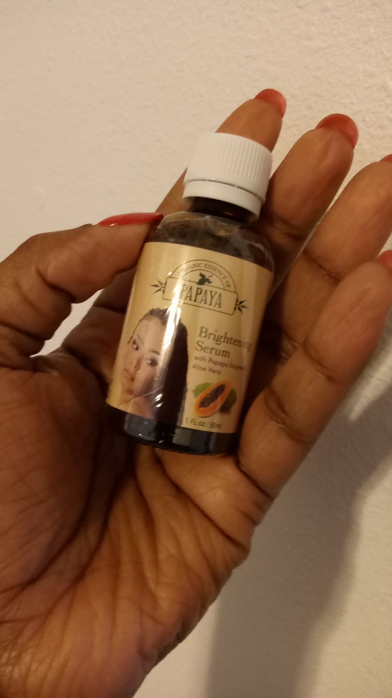Customer photo review of Organic Extract of Papaya Brightening Serum - 30ml / 1 Fl Oz