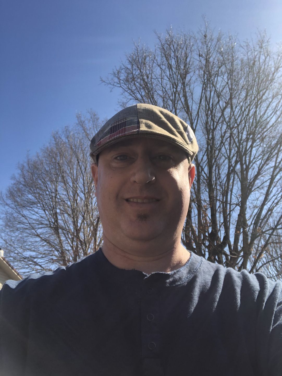 Customer photo review of Donegal Touring Cap Patchwork Linen