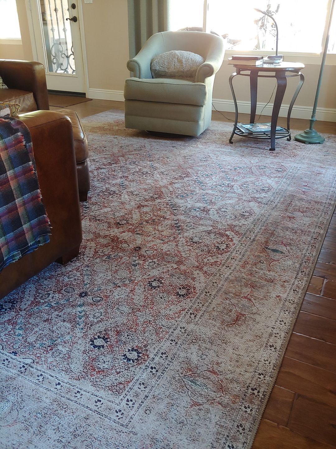 Customer photo review of Distressed Vintage Levent Area Rug